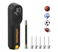 AIRBANK MAKO Pompe à ballon électrique rechargeable 4000 mAh pour balles, gonflage et dégonflage 20 PSI avec manomètre précis