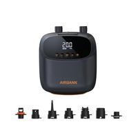 AIRBANK Pompe à air électrique SUP avec batterie Der Puffer Pro, pompe à air rechargeable double étape automatique pour planche à pagaie, Wing Foil & Kite, tente, matelas