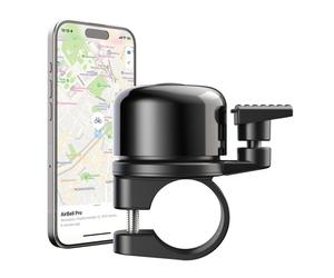 AirBell Pro Bicycle Bell with Integrated Tracker for Apple Find My Network, AirT
