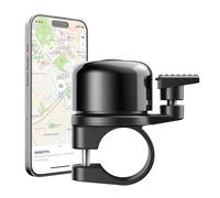 AirBell Sonnette de vélo Pro avec traceur intégré pour Apple Find My Network, AirTag Alternative