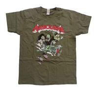 Airbourne Nitro Homme T-Shirt Manches Courtes Olive XL, 100% Coton, Regular/Coupe Standard
