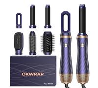 Airbrush 6 en 1 Air Styler, Brosse Soufflante Hair Styler Avec 6 Accessoires, Seche Cheveux, Fer a Boucler, Brosse Soufflante, Lissante Pour Cheveux, Pour Sécher, Lisser