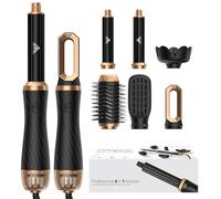 Airbrush 6 en 1 Air Styler Sèche-Cheveux Brosse Soufflante Hair Styler Avec 6 Accessoires, Seche Cheveux, Fer a Boucler, Brosse Soufflante, Brosse Lissante Pour Cheveux, Pour Sécher, Lisser