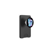 Airbrush Husky Sibérien Retro Radiant Dog Graphic PopSockets PopWallet pour MagSafe