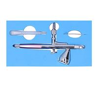 Airbrush Kit Pistolet à Peinture G1 / 8, Mini Aerographe en Laiton 7CC, Usage Décoration et Modélisme - Contrôle Précis, Léger et Durable, Idéal Débutants et Experts (rose)