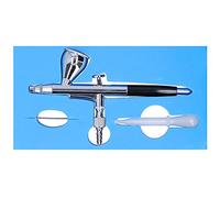 Airbrush Kit Pistolet à Peinture G1 / 8, Mini Aerographe en Laiton 7CC, Usage Décoration et Modélisme - Contrôle Précis, Léger et Durable, Idéal Débutants et Experts (Noire)