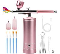 Airbrush-Kit Rechargeable Cordless Airbrush Compressor - Auto Handheld Airbrush Gun, Airbrush Set Portable Wireless Air Brush for Barber, Nail Art, Cake Decor, Makeup, Model PaintingTKTX Tattoo cream