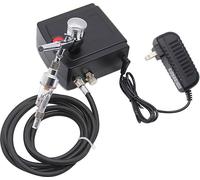 Airbrush Pistolet à Air Compresseur Kit Peinture d'Art Tatouage Manucure Artisanat Gâteau Spray Modèle Air Brush Kit d'Outils Ongles