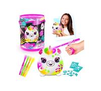 - Airbrush Plush - Baril Peluche Squish Néon avec Feutres et Pochoirs - AIR 022