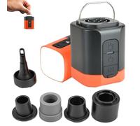 Airburst Pro - Compact Electric Pump with Vacuum & LED Light, 2-in-1 Portable Pump & Vacuum, Rechargeable Electric air Pump, Suitable for Inflatable Toys, Pool Floats, Vacuum Storage Bags (Black)