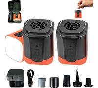 Airburst Pro - Compact Electric Pump with Vacuum & LED Light, 2-in-1 Versatility Electric Portable Mini Air Pump, USB Electric Pump, for Air Loungers, Sleeping Pads, Vacuum Bags & More (2A)