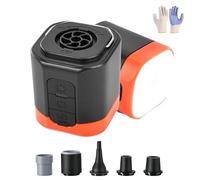 Airburst Pro - Compact Electric Pump with Vacuum & LED Light, Kydschoice 2-in-1 Portable Mini Air Pump, USB Electric Pumps, for Air Loungers, Sleeping Pads, Vacuum Bags & More (Black)