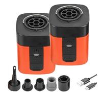 Airburst Pro - Compact Electric Pump, with Vacuum & LED Light, Portable 2-in-1 Versatility Electric Air Pump, USB Rechargeable, for Air Loungers, Sleeping Pads, Vacuum Bags & More (2pcs)