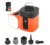 Airburst Pro - Compact Electric Pump with Vacuum LED Light, Portable Airburst Pro Mini Air Pump, 2-in-1 Versatility Kydschoice Electric Air Pump, Camping Gadgets for Inflatables (1pc)