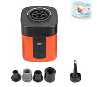 AirBurst Pro Compact Electric Pump with Vacuum & LED Light, Ultra-Fast and Mini Electric Air Pump, 2-in-1 Portable Rechargeable Air Pumpn, for Air Mattress, Sleeping Pads, Vacuum Bags (1pcs)
