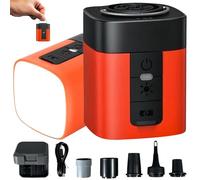 Airburst Pro - Pompe électrique Compacte avec Aspirateur Et éclairage LED, Pompe à Air Air 3 avec Batterie 2600 Mah Et éclairage De Camping, Pompes Portables pour Matelas élastiques(1Pc)
