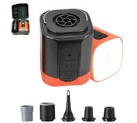 Airburst Pro - Pompe électrique compacte avec vide et lumière LED, Kydschoice 2 en 1, pompe portable et aspirateur, gonfleur USB rechargeable pour matelas gonflables, piscine, flotteurs, sacs de