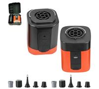 Airburst Pro - Pompe électrique compacte avec vide et lumière LED, Kydschoice Pompe portable 2 en 1, gonfleur USB rechargeable pour matelas gonflables, piscine, flotteurs, sacs de rangement, camping