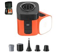 Airburst Pro - Pompe électrique compacte avec vide et lumière LED, Kydschoice Pompe portable 2 en 1, gonfleur USB rechargeable pour matelas gonflables, piscine, flotteurs, sacs de rangement, camping
