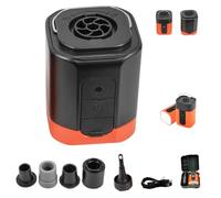 Airburst Pro - Pompe électrique compacte avec vide et lumière LED, mini pompe à air portable Airburst Pro, pompes portables et aspirateur, gadgets de camping pour gonflables (1 pièce, noir)