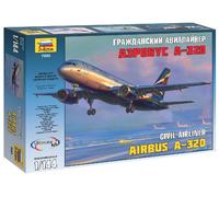 Airbus A-320 Avion Civil Maquette En Plastique 1:144 ZVEZDA