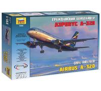 Airbus A-320 Avion Civil Maquette En Plastique 1:144 ZVEZDA