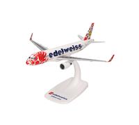 herpa Maquette Avion Edelweiss Air Airbus A320 Help Alliance - HB-JLT, echelle 1/200, Snap-fit Model, pièce de Collection, d'avion avec Support, Figurine Plastique