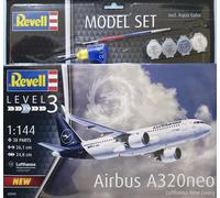 Airbus A320neo Lufthansa + farby i klej - Revell 63942 skala 1/144
