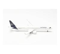 Herpa modèle d'avion Airbus A321neo Lufthansa D-AIEG Naumburg, A6-EOT à l'échelle 1:200 - modèle d'avion pour Diorama, modélisme, d'avion avec Support, fabriqué en métal