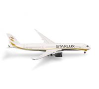 herpa 537186 Starlux Airlines Airbus A350-900-B-58501 Miniature Échelle 1:500 Modèle de Collector Modèle sans Pied Métal Multicolore