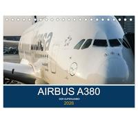 Airbus A380 Superjumbo 2026 (Tischkalender 2026 DIN A5 quer), CALVENDO Monatskalender: Der Superjumbo, unterwegs auf der ganzen Welt.
