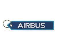AIRBUS - Porte clés A330neo, Bord Cousu, Oeillet Solide, Pour Sacs et Valises, Idée cadeaux passionés aéronautique, Bleu, Taille unique 160 x 30 mm