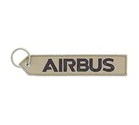 AIRBUS - Porte clés C295, Bord Cousu, Oeillet Solide, Pour Sacs et Valises, Idée cadeaux passionés aéronautique, Ton Militaire, Taille unique 160 x 30 mm