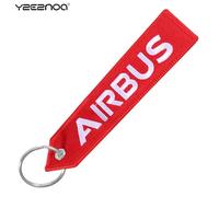 Airbus-Porte-Clés Pour Moto Et Voiture,Porte-Clés A320 Aviation,Jofor Aviation Gift,Sangle,Lanière Pour Sac,Fermeture Éclair - Type Red