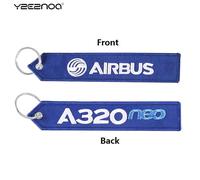 Airbus-Porte-Clés Pour Moto Et Voiture,Porte-Clés A320 Aviation,Jofor Aviation Gift,Sangle,Lanière Pour Sac,Fermeture Éclair - Type Blue1