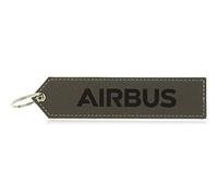 AIRBUS - Porte clés VIP "We Make It Fly", Bord Cousu, Oeillet Solide, Pour Sacs et Valises, Idée cadeaux passionés aéronautique, Gris, Taille unique 160 x 30 mm