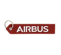 AIRBUS - Porte clés "We Make it Fly", Bord Cousu, Oeillet Solide, Pour Sacs et Valises, Idée cadeaux passionés aéronautique, Rouge, Taille unique 160 x 30 mm
