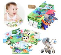 AIRCADIA 3D Queue Livre Sensoriel Tissu 0-12 Mois - Sans BPA, Jeu Éveil Nouveau-né, Cadeau Garçon/Fille 1 an - Développement Motor Skills (Océan Sauvage Vol)
