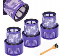 AirClear MaxFilter - 3x filtres HEPA pour Dyson V11 V15 SV14 | Lavable | Avec brosse de nettoyage | Absolute, Animal, Torque Drive, Total Clean