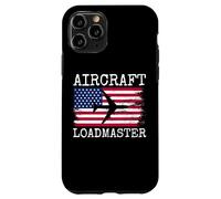 Aircraft Loadmaster Aviation Aviation Cargo Drapeau Américain Coque pour iPhone 11 Pro