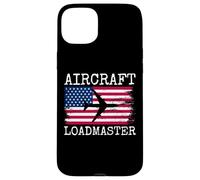 Aircraft Loadmaster Aviation Aviation Cargo Drapeau Américain Coque pour iPhone 15 Plus