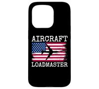 Aircraft Loadmaster Aviation Aviation Cargo Drapeau Américain Coque pour iPhone 15 Pro