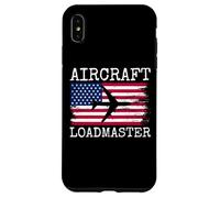 Aircraft Loadmaster Aviation Aviation Cargo Drapeau Américain Coque pour iPhone XS Max