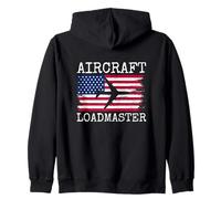 Aircraft Loadmaster Aviation Aviation Cargo Drapeau Américain Sweat à Capuche