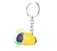 Aircraft Turbofan Engine Keychain - 4,5 x 2,2 x 8 cm - de zinc - Manuel rotatif miniature modèle | Aviation Themed Gift, Novelty Key Holder for Pilots Plane Enthusiasts Collectors Travel