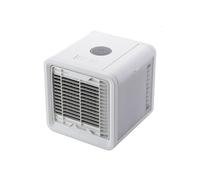 DOMAIR COOL CUBE - Mini Rafraîchisseur d’Air Portable de Bureau - 750 ml - 5 W - 3 Vitesses - LED Ambiance - Ultra-Compact - USB & Secteur - Blanc