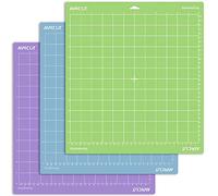 AIRCUT Tapis de découpe pour Cricut Maker/Explore Air 2/Air/One (30,5 x 30,5 cm, StandardGrip, LightGrip, StrongGrip) - Plusieurs Adhésifs Matelassage pour Cricut multicolore 12"x12"