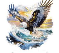 AIRDEA Sur pied Milan cerf américain Diamond Painting Double Face Adulte, 5D DIY Forme spéciale Vagues de mer Peinture Diamant Décoration de table Adulte, Diamant Painting pour Décoration de bureau