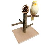 Aire de jeu en bois pour calopsitte - Perchoirs pour cage - Perchoir à oiseaux pour cage à oiseaux, perchoir de table en bois pour perroquet, accessoires de cage pour perroquets