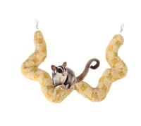 Aire de jeu pliable pour animaux de compagnie - Jouet d'enrichissement en corde pour petits animaux | Fil enveloppé en peluche douce, design flexible de 100 cm, stimulant l'activité d'escalade et de